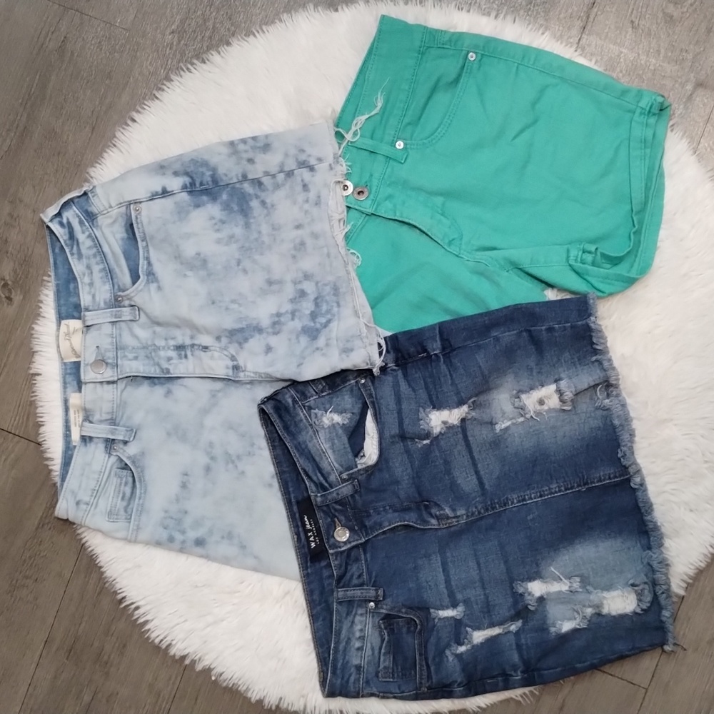 Women's Denim Shorts Skirt Bundle